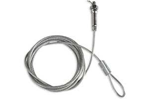 BULLDOG CASES Bulldog Deluxe Security Cable, Silver, 6-Feet
