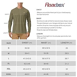 Roadbox Mens UPF 50+ UV Sun Protection Shirts