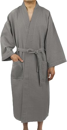 men's waffle weave bathrobe