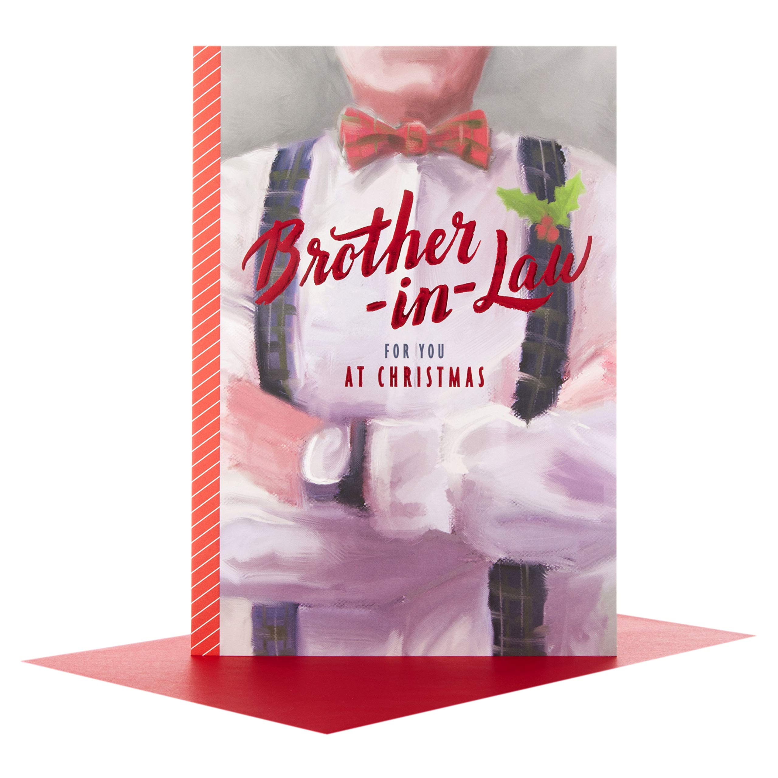 Hallmark 25497919 Brother in Law Medium Christmas Card "Festive Wish"