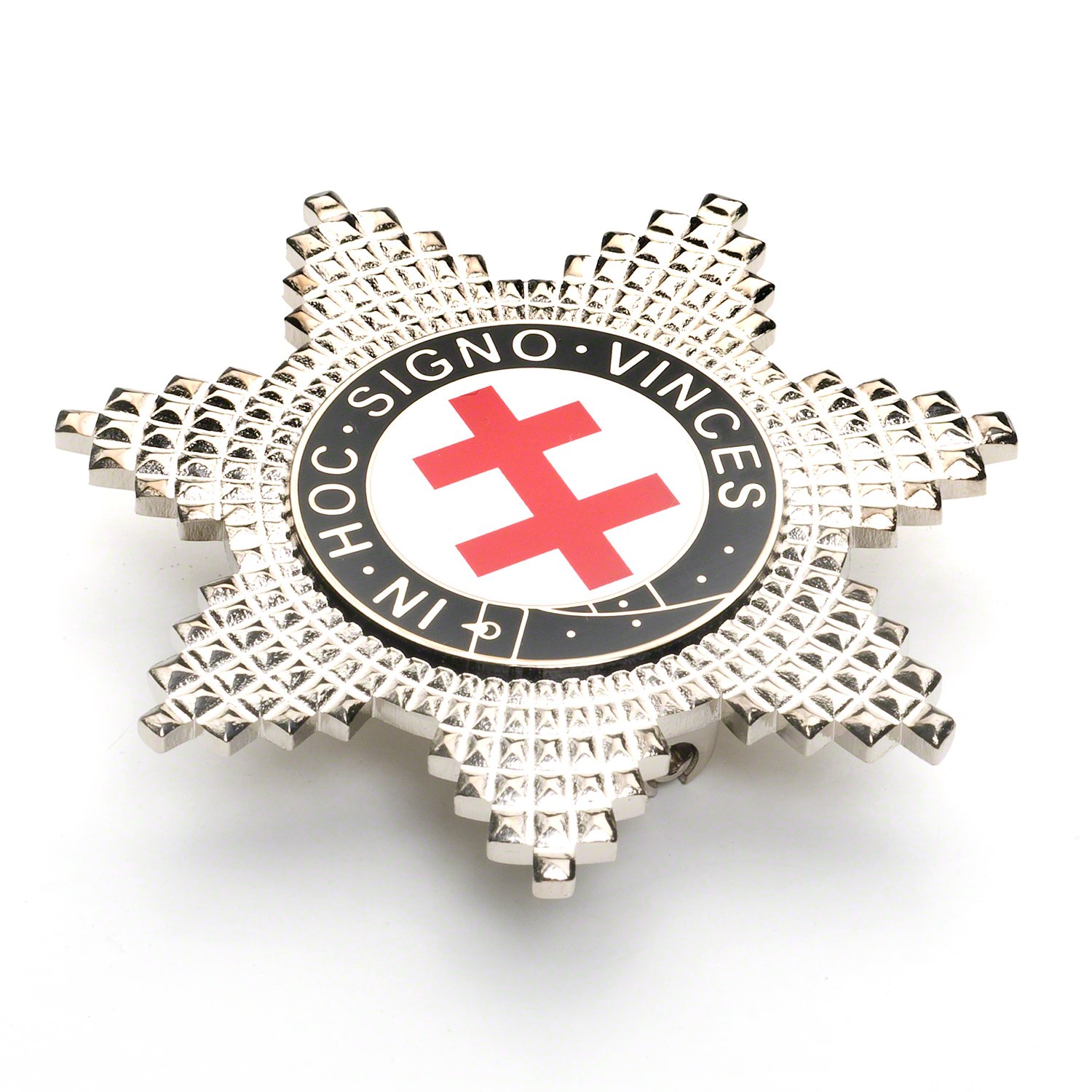 The Masonic Collection - Knights Templar Perceptors Breast Star - Multifaceted Pyramid Style - A Useful Gift Accessory for Freemason Men