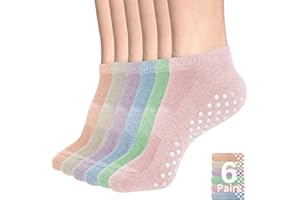DIBAOLONG Womens & Mens Low Cut Socks, 6-Pair Ankle No Show Athletic Short Cotton Socks
