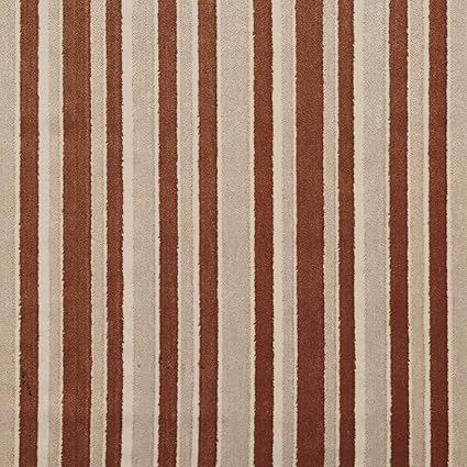 Amazon Com B0760g Brown And Grey Striped Cut Velvet Upholstery Fabric By The Yard