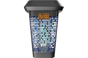 BLACK+DECKER Bug Zapper- Mosquito Repellent Outdoor & Fly Traps for Indoors- Mosquito Killer & Fly Zapper - Gnat & Moth Traps for Home, Deck, Garden, Patio & More