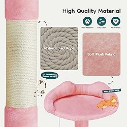 DUMOS 54-inch Indoor Cat Tree Tower –Multi-Level