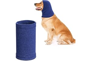 Quiet Ears for Dogs, Rbenxia 1 Piece Dog Ear Cover Hoodies Dog Ear Muffs Headband Noise Ear Protection Warm Winter Ear Scarf (Blue, Medium)