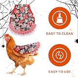 NQEUEPN 6 Pcs Chicken Saddles for Hens Cotton Back Protector Feather Fixer view 4
