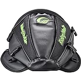 KATUR Motorcycle Backseat Tank Bag Multifunctional Waterproof PU Leather Storage Saddle Bag Motorbike Rear Seat Super Light Tail Accessories Bags -Black