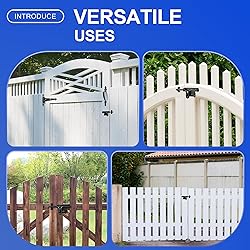 HTHOOOOOME Heavy Duty Slide Bolt Gate Latch with