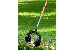 GASREKV Acorn Picker Upper Roller for Walnuts - Nut Gatherer with 1.8-Gallon Capacity, No-Bend Emptying Design，Suitable for 1.2"-3.6" Walnuts,Chestnuts, Fallen Apples & Tennis Balls