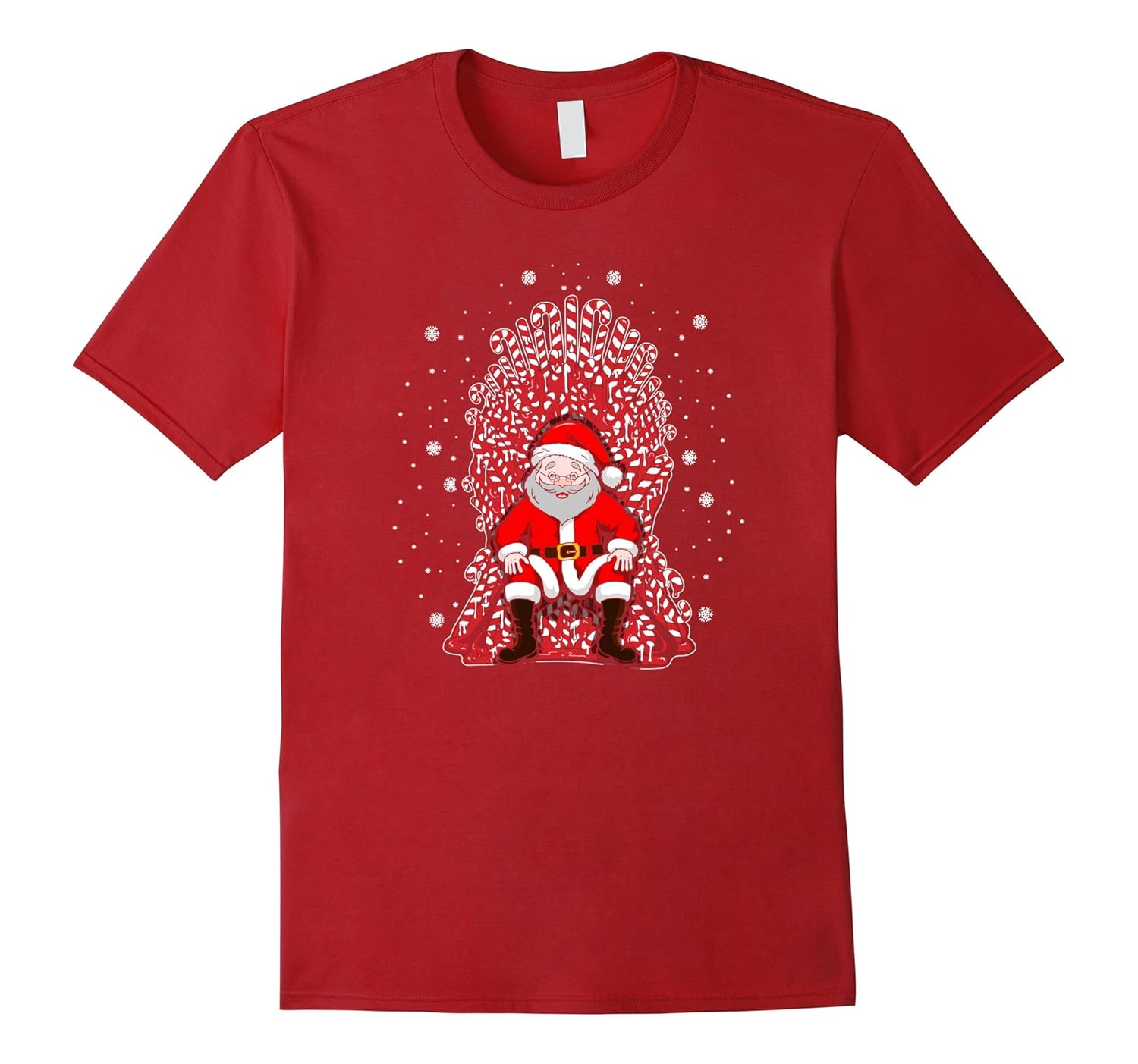 Christmas Novelty Santa Throne T-Shirt-ANZ