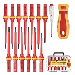 HURRICANE 1000V Insulated Screwdriver Set, 15pc