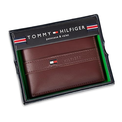 Tommy Hilfiger Men's Leather Wallet – Slim Bifold with Credit