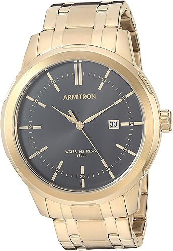 armitron gold tone men's watch