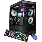 iBUYPOWER Y40 PRO Black Gaming PC Desktop Computer AMD Ryzen 9 7900X CPU, NVIDIA GeForce RTX 5070Ti 16GB GPU, 32GB DDR5 RGB 5200MHz RAM, 2TB NVMe SSD, Windows 11 Home, Keyboard, Mouse - Y40BA9N57T01