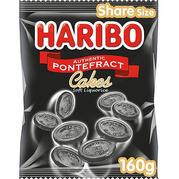 BRITISH HARIBO PONTEFRACT CAKES 160G