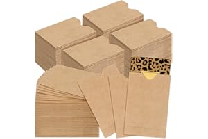Teling 500 Pack Gift Card Sleeve 2.4 x 3.5 Inches Credit Hotel Key Debit ID Cards Holder Envelopes for Office Business Protec