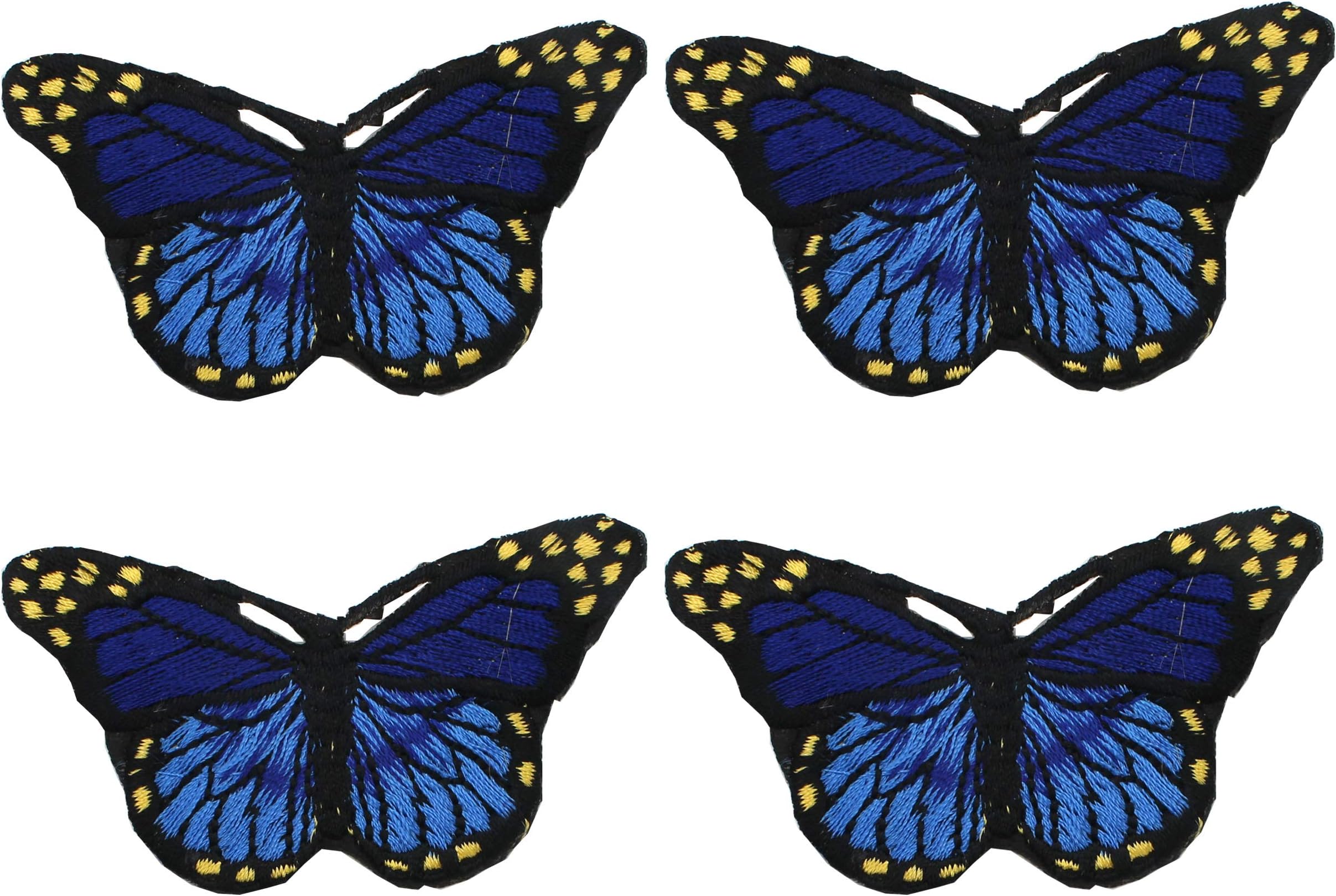 Fabric Applique Gifts Bags Sew on Iron Patches for Clothing Motif Garment Sewing Craft Decor 4 Piece Butterfly Appliques Patch Cloth Paste Personalized Fashion