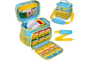 Tesuko Carrying Case Compatible with Little Tikes Story Dream Machine Books Starter Set with 12 Storybook Pockets, Travel Sto