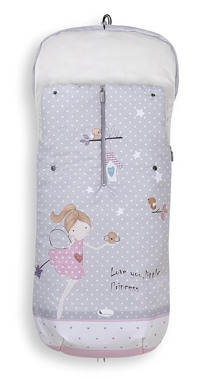 Saco POLAR de Invierno de Silla de Paseo Universal Bugaboo Mclaren Color: Gris Rosa OFERTA