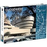 Galison Frank Lloyd Wright Guggenheim Two-Sided Jigsaw Puzzle, 500 Pieces, 24”x18” – Guggenheim Museum and Museum Blueprint –