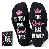 Retirement Gifts for Men, Women - Cool Christmas Gifts, Stocking Stuffers for Dad, Mom - Funny Sock for Grandparent