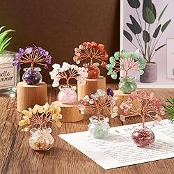 Pandahall Green Aventurine Crystal Money Tree