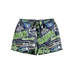 FOCO Seattle Seahawks NFL Mens Logo Rush Swimming