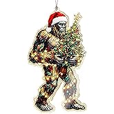 Funny Christmas ornaments - Bigfoot gifts - Big foot sasquatch gift - Sasquatch Gifts - Bigfoot ornament - Christmas ornaments 2025 - White elephant gifts - Xmas Tree Funny Decoration