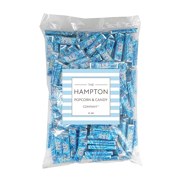 CANDY REFILLS, SOUR BLUE RASPBERRY FLAVOR, 4 POUND BULK BAG (APPROX. 160 PIECES), CANDY WRAPPED