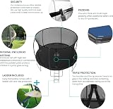 Zero Gravity Ultima 4 10ft Trampoline Black Edition view 4