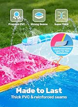 JOYIN 22.5ft Water Slide with 2 Bodyboards Backyard Splash Pool Blue Pink view 5