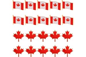 Canadian Flag Pins, Metal Canada Flag Pin Canada Pin for Travel Maple Leaf Brooches Lapel Pins Badge Souvenirs for Women Men 