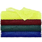 4 Pieces African Net Bath Sponge African