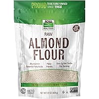 NOW Foods, Almond Flour with Essential Fatty Acids, 5 g Carbs per Serving, 22-Ounce (Packaging May Vary)