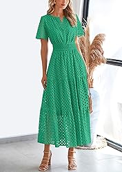 PRETTYGARDEN Womens 2025 Summer Maxi Dress Short