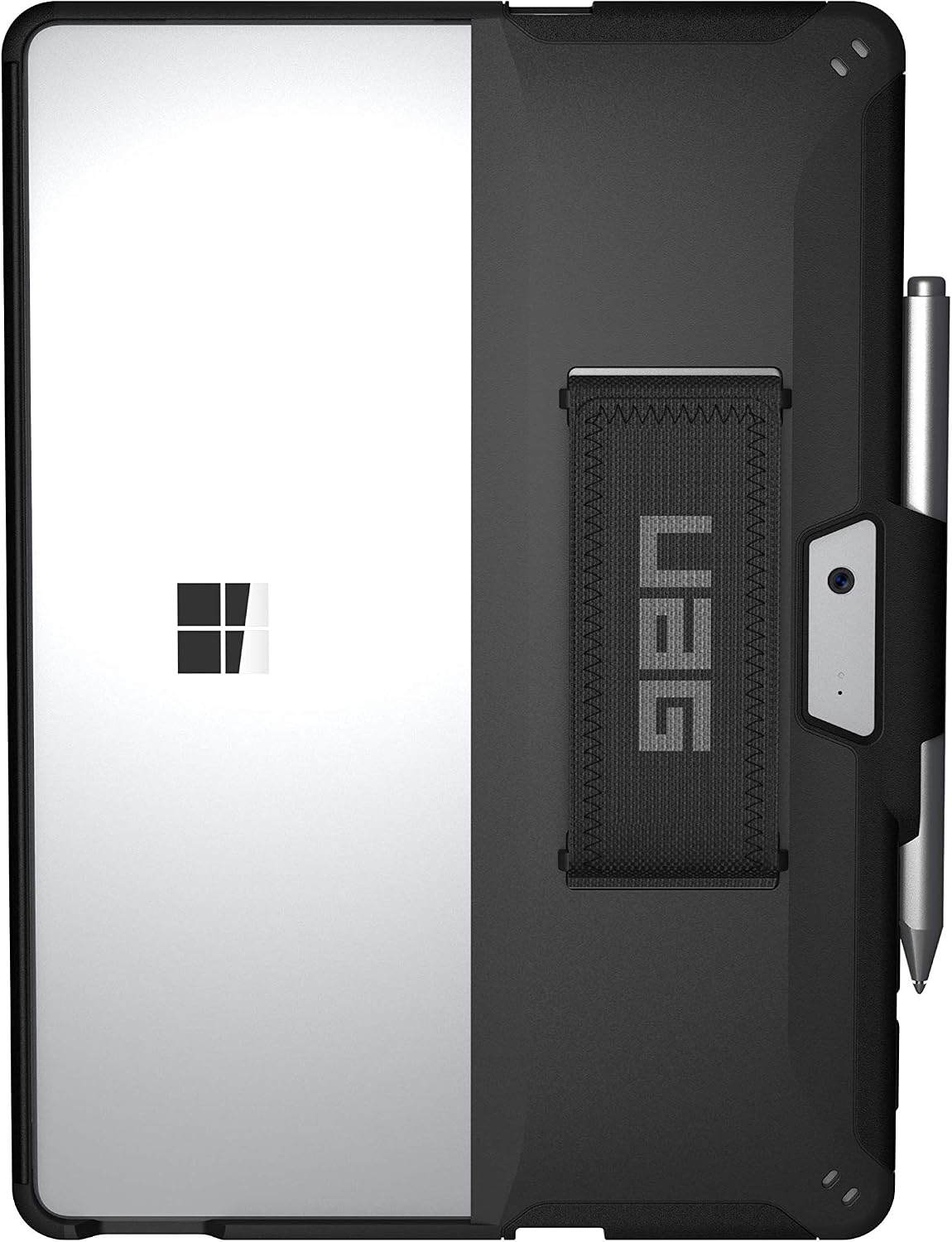 URBAN ARMOR GEAR UAG Designed for Microsoft Surface Go 4 / Surface Go 3 / Surface Go 2 / Surface Go Case 10.5" Scout w/Handstrap Rugged Military Drop Tested Protective Cover Black - Image 3