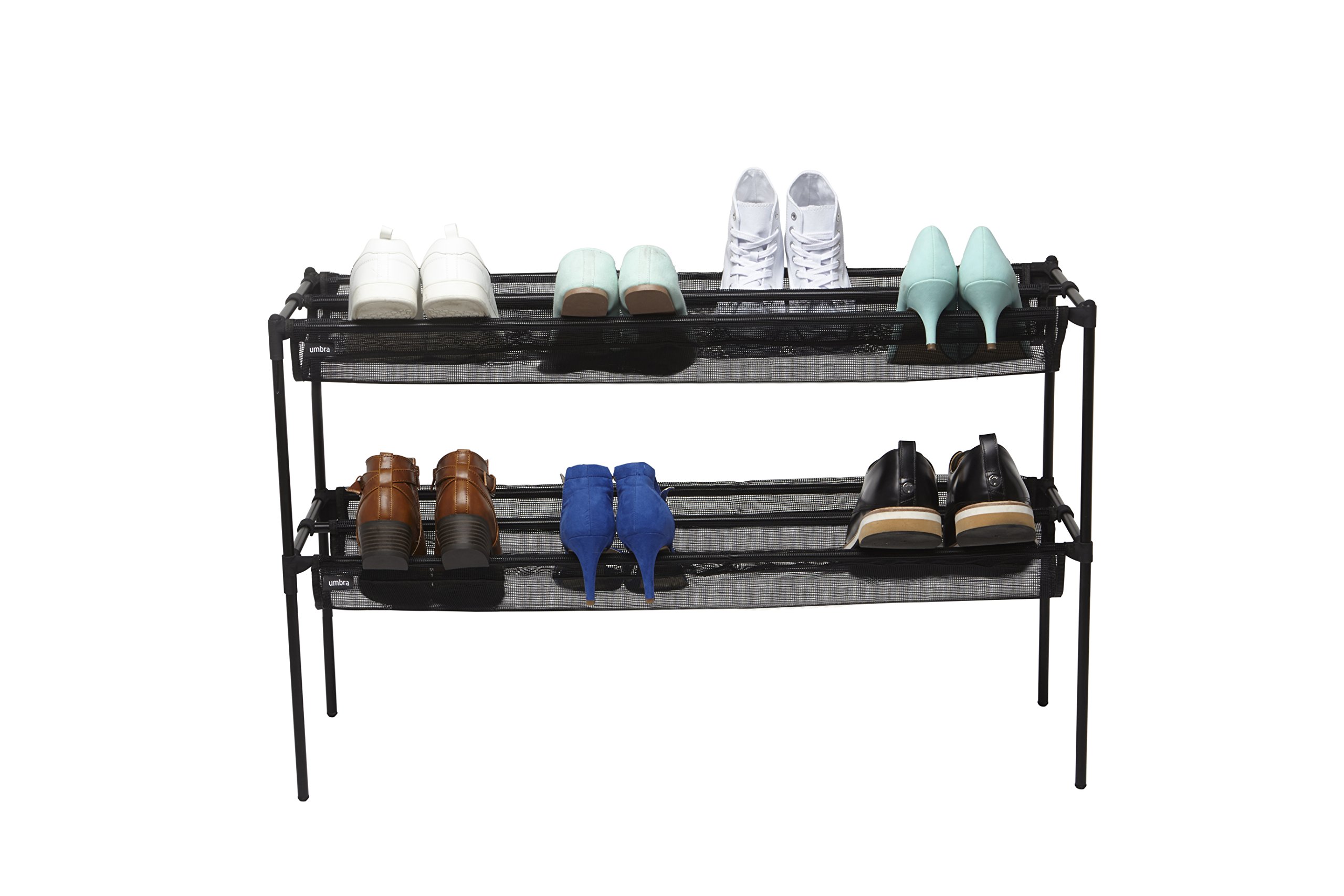 Umbra Shoe Sling, Stacking Shoe Rack Organizer TwoTiered Shoe Rack