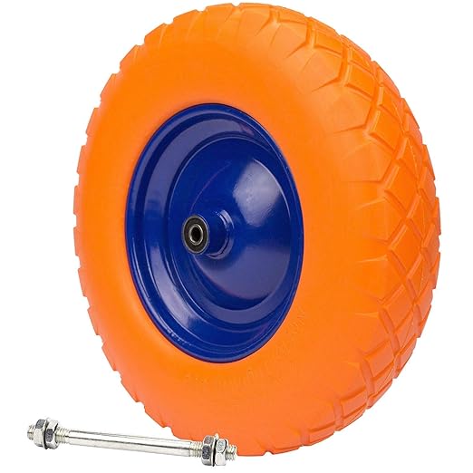 Gummirad PU Rad 400 Schubkarrenrad Vollgummi 4.80/4.00-8 TK03