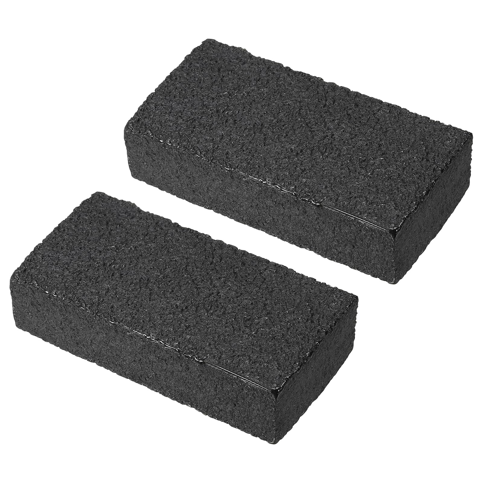 PATIKIL 10x5x2.5cm Pickleball Paddle Eraser,2 Pcs Rectangular Rubber Pickleball Racket Dust Remover Bar Cleaner,Black