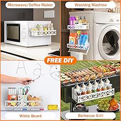 Bunoxea Spice Rack Magnetic for Refrigerator, 3