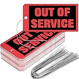 Spakon Out of Service Tags 6.22 x 3.15 Inches