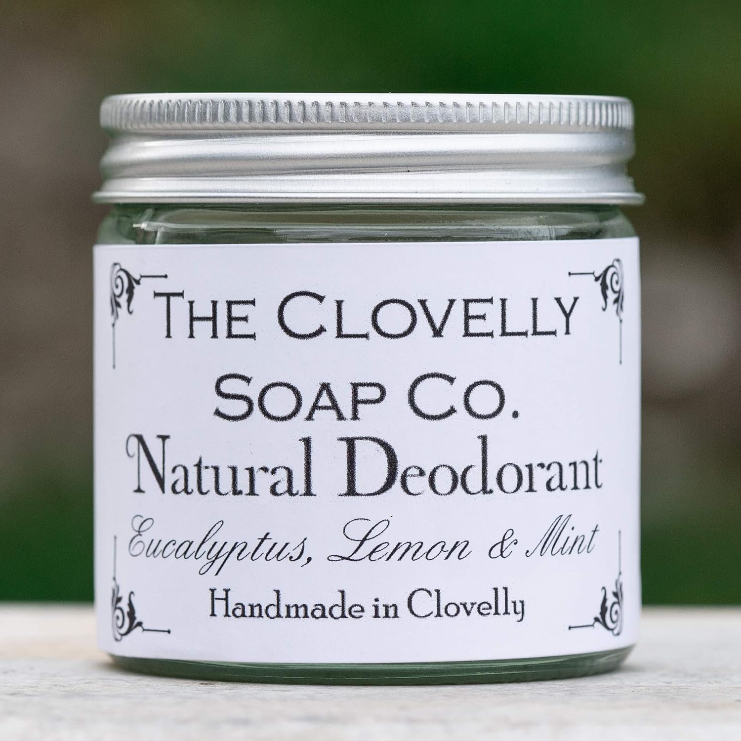 Clovelly Soap Co Natural Handmade Deodorant Balm Eucalyptus, Lemon & Mint 60g Glass Jar, 60 g (Pack of 1) - Image 4