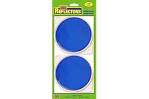 Hy-Ko Carded Reflectors, High Visibility Light Reflective Markers for Driveway, Mailbox Post, Garbage Cans, & More, Night Driving Safety Tools for Home
