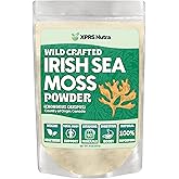 XPRS Nutra Irish Sea Moss Powder (Chondracanthus Chamissoi) - Premium Wildcrafted Seamoss Powder for Glowing Skin - Total Body Health Sea Moss Drink Powder - Vegan Friendly Irish Moss (4 oz)