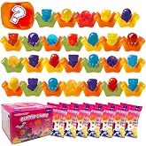 7 Packs Mystery Cube Peelable Gummy Candy, Chewy Peeling Candy Gummy Cube | 8 Fruit + 8 Color + 5 Animal Shapes Mixed Combination, Net 350g/12.35oz Individually Wrapped Bulk Candy &ge;50% Real Fruit Juice