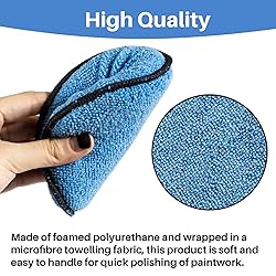 Sukh 12 Pack Microfiber Foam Car Wax Applicator Pad