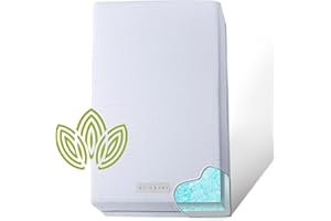 MODERA Organic Cotton Dual-Sided Crib Mattress | 2-Stage Premium Memory Foam CertiPUR-US Hypoallergenic Baby Mattress, Firm Support for Infant, Cooling Gel for Toddler, Waterproof Washable Cover, (Blue)