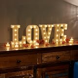 Auraglow LED Alphabet Letter & Number Lights Battery Powered 4 Hour Timer view 3