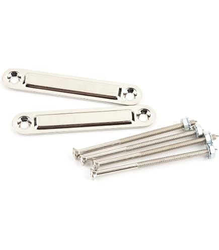 Amazon.com: Fender Pure Vintage Chassis Straps, Small, Chrome